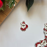 Father Christmas Cane Enamel Craft Charm